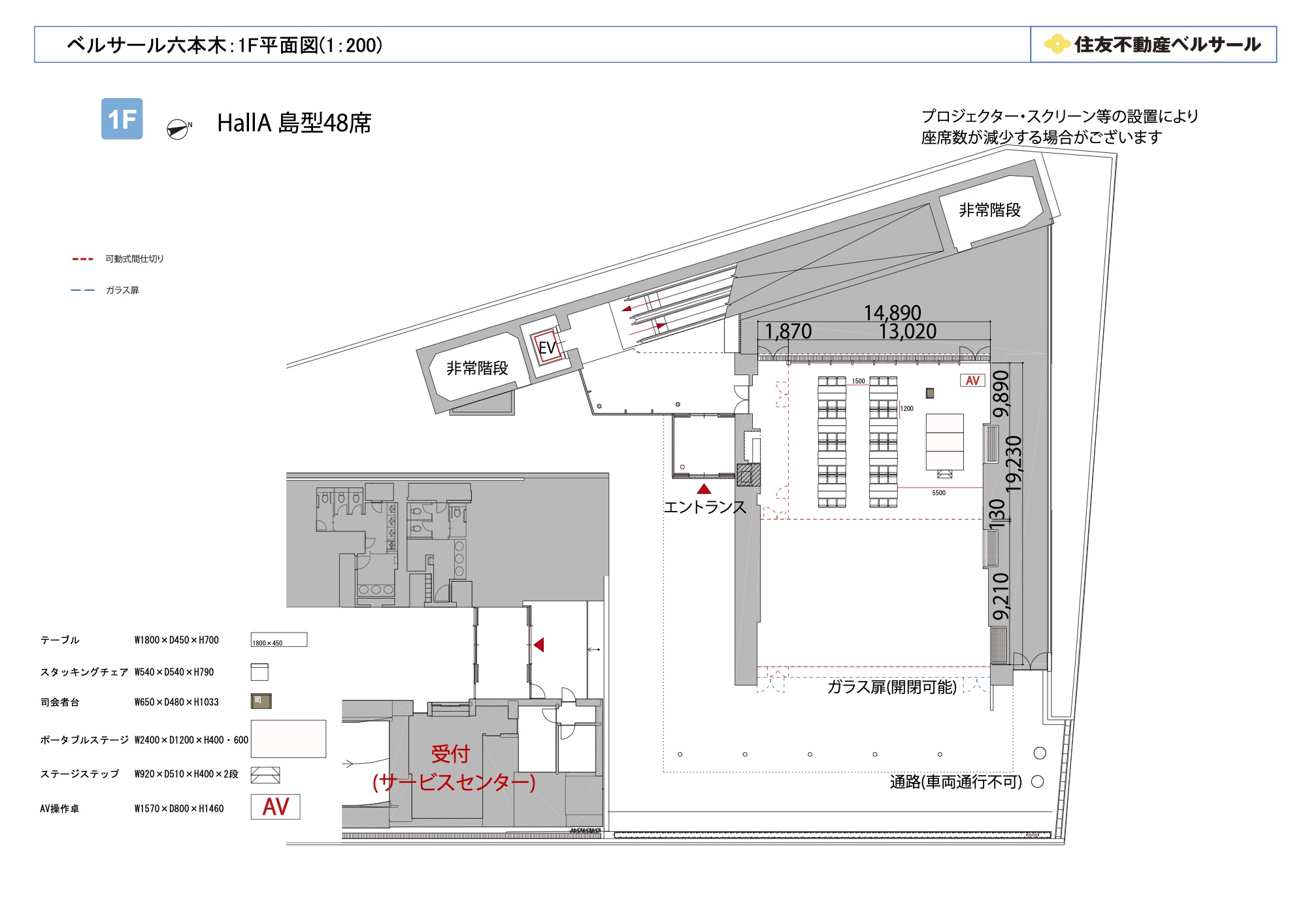 島型 48席(8島)