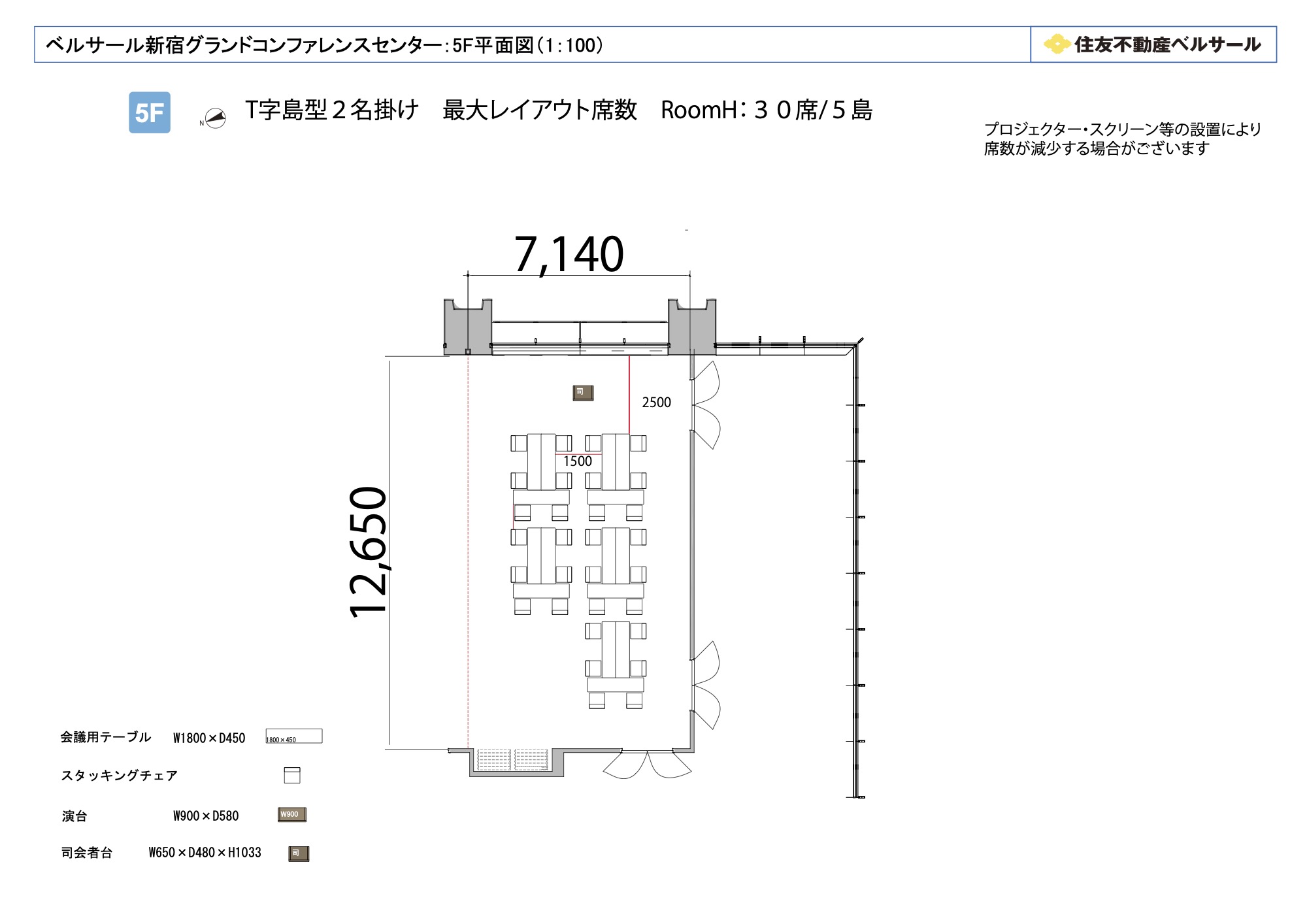 島型 42席(7島)